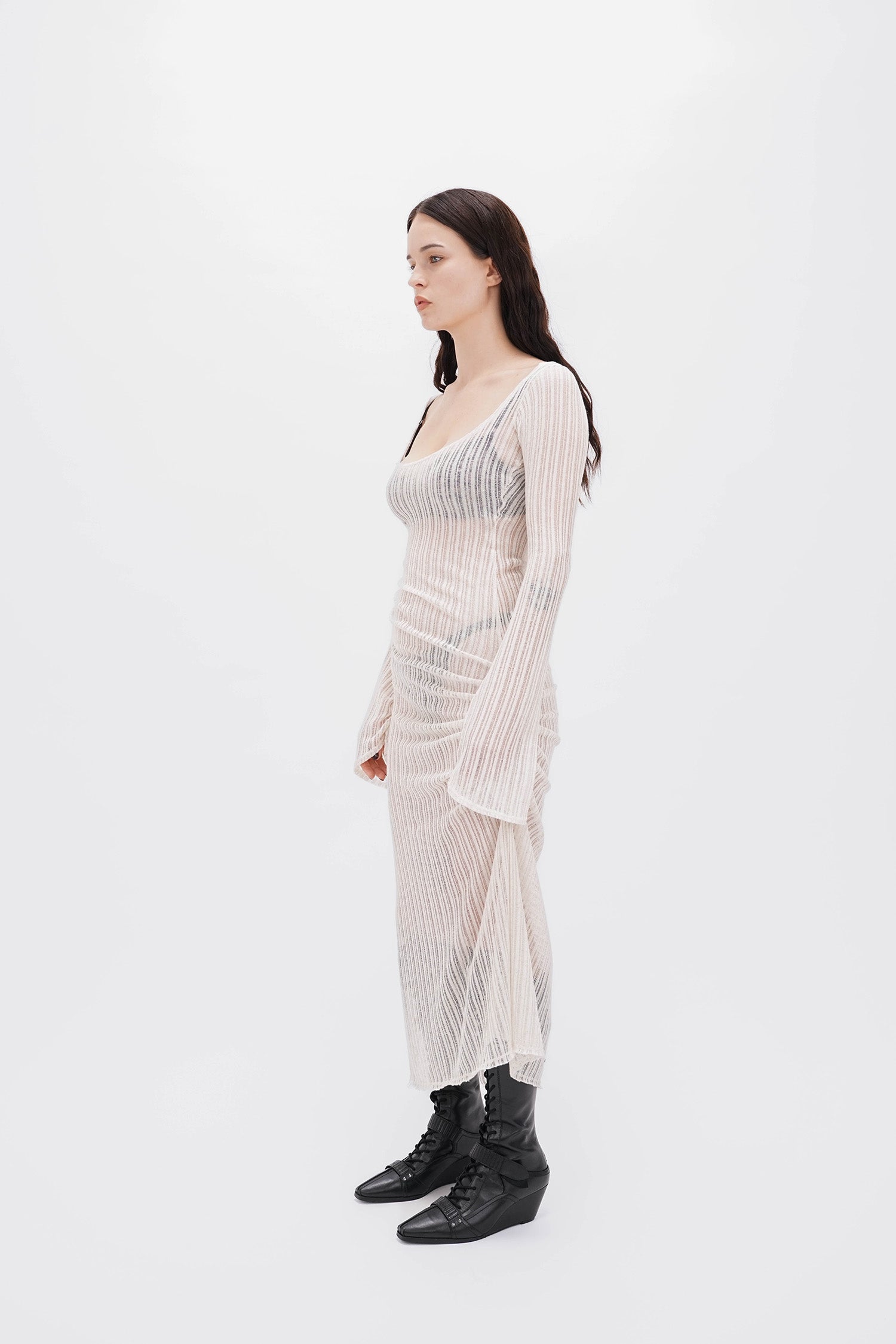 EMPATH - Kumo Hooded Dress - Off White