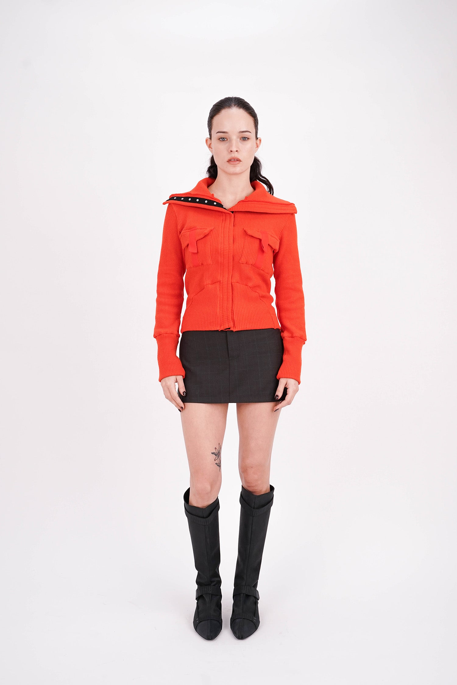 L.H - Cargo Cardigan - Orange