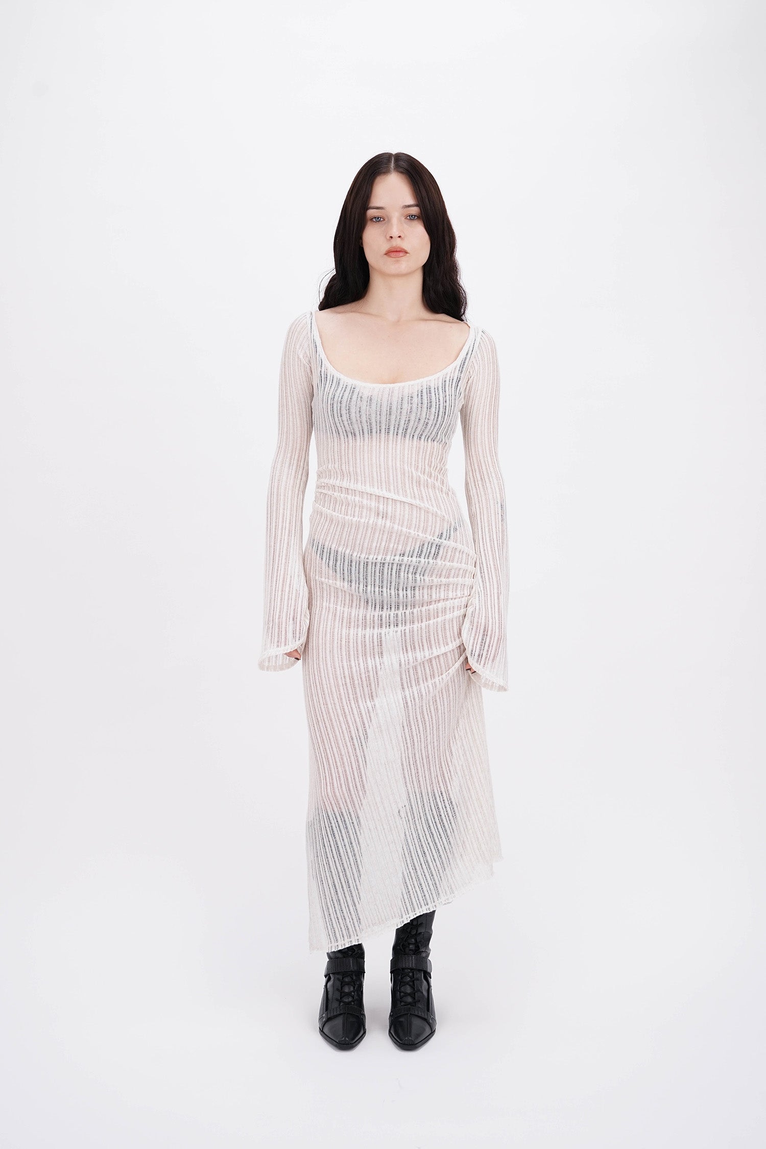 EMPATH - Kumo Hooded Dress - Off White