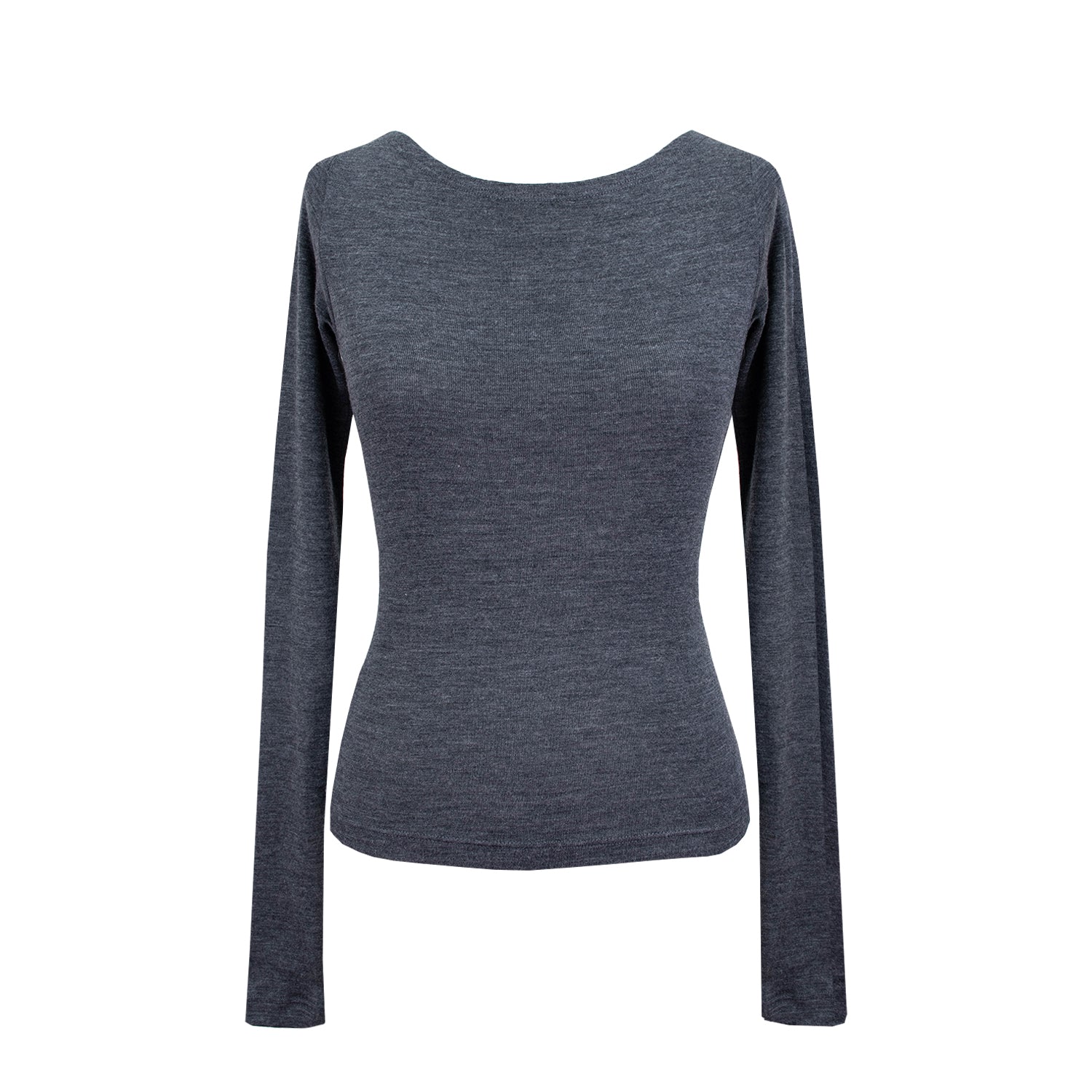 KAHE - Fatale Long Sleeve Top - Charcoal