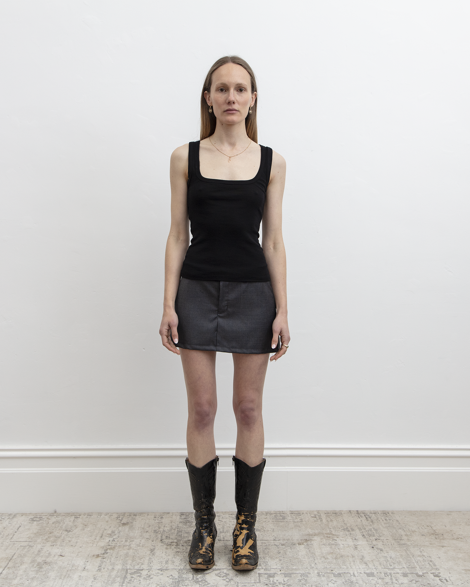 KAHE - Tailored Mini Skirt Grey