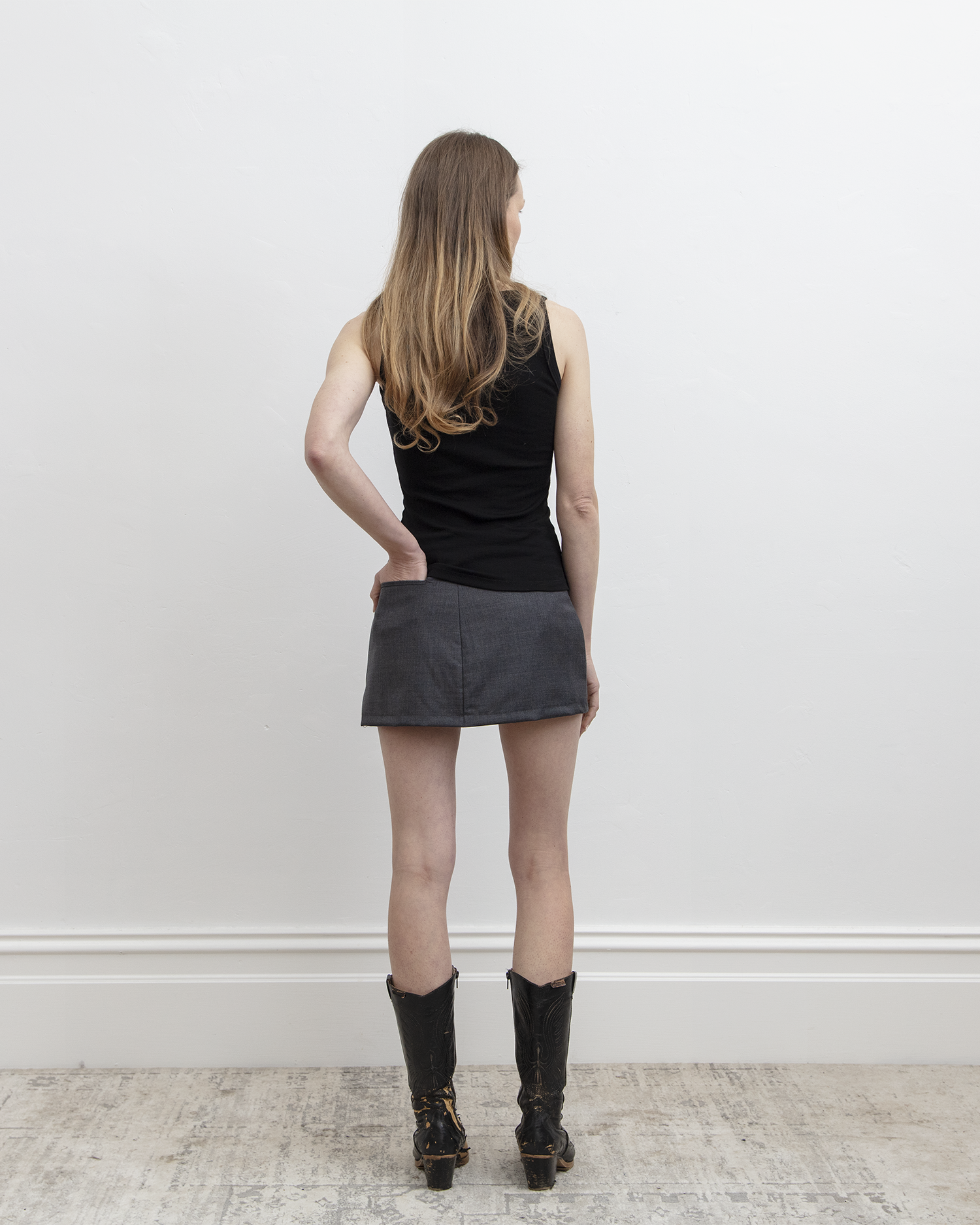 KAHE - Tailored Mini Skirt Grey