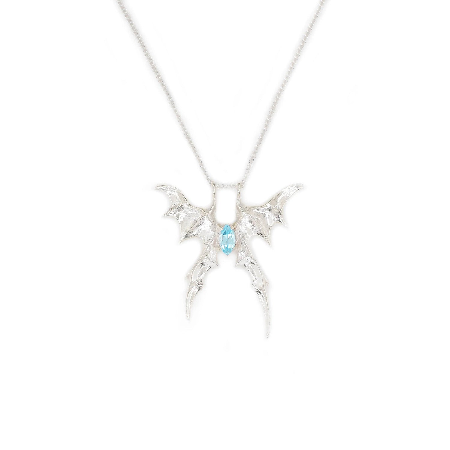 Loki Patera - Wing of Flint Necklace - Blue Topaz