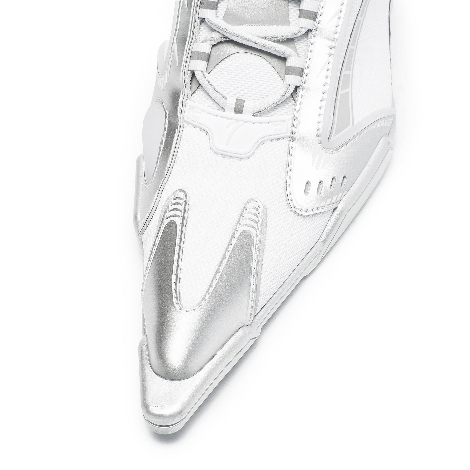 EMPTY BEHAVIOUR - Interstellar High Heel Sneaker - White/Silver