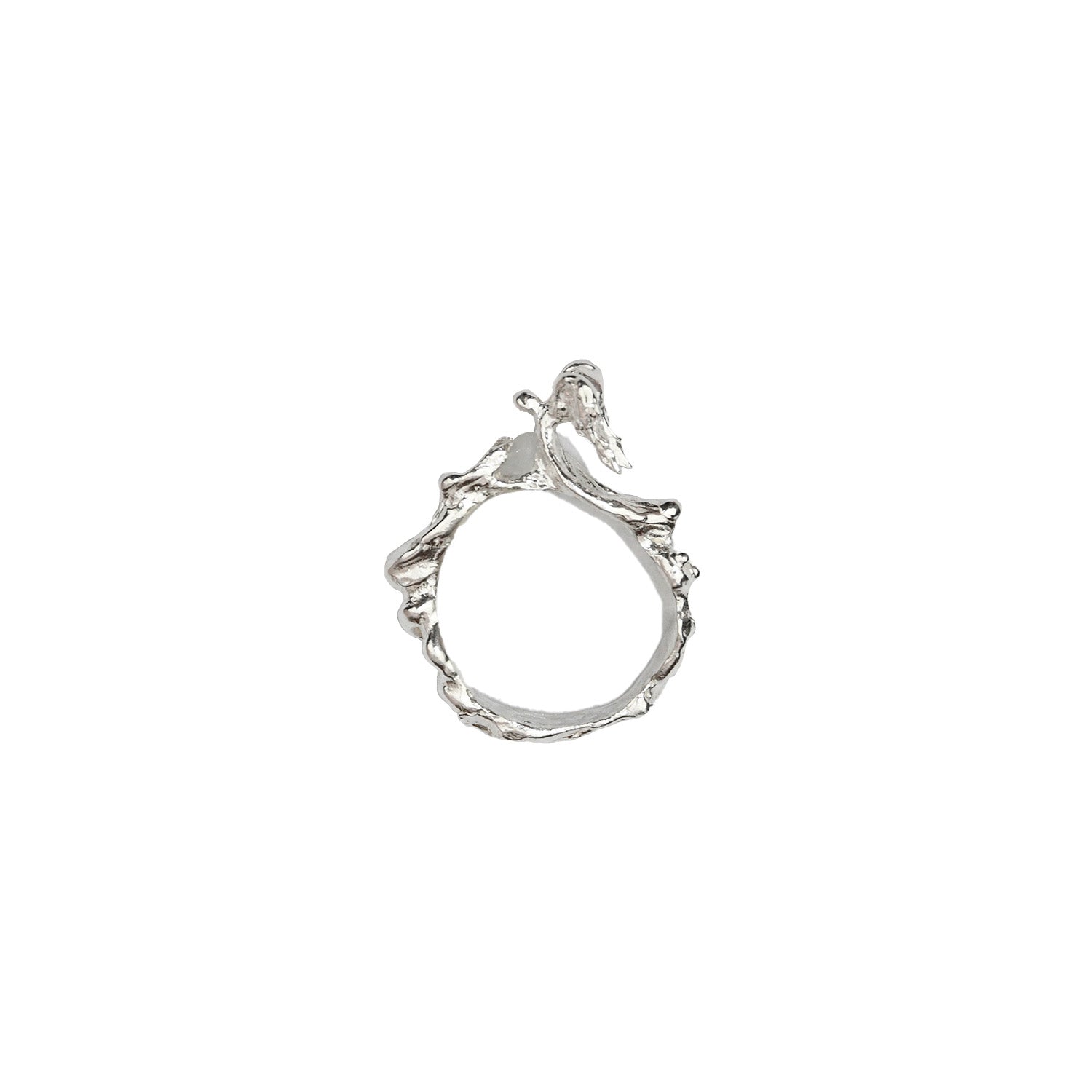 Moira x Mel - Wings Grace Ring - Silver/Moonstone