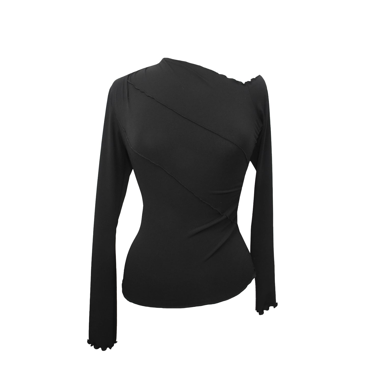 OATS - Long Sleeve Pop Top - Black