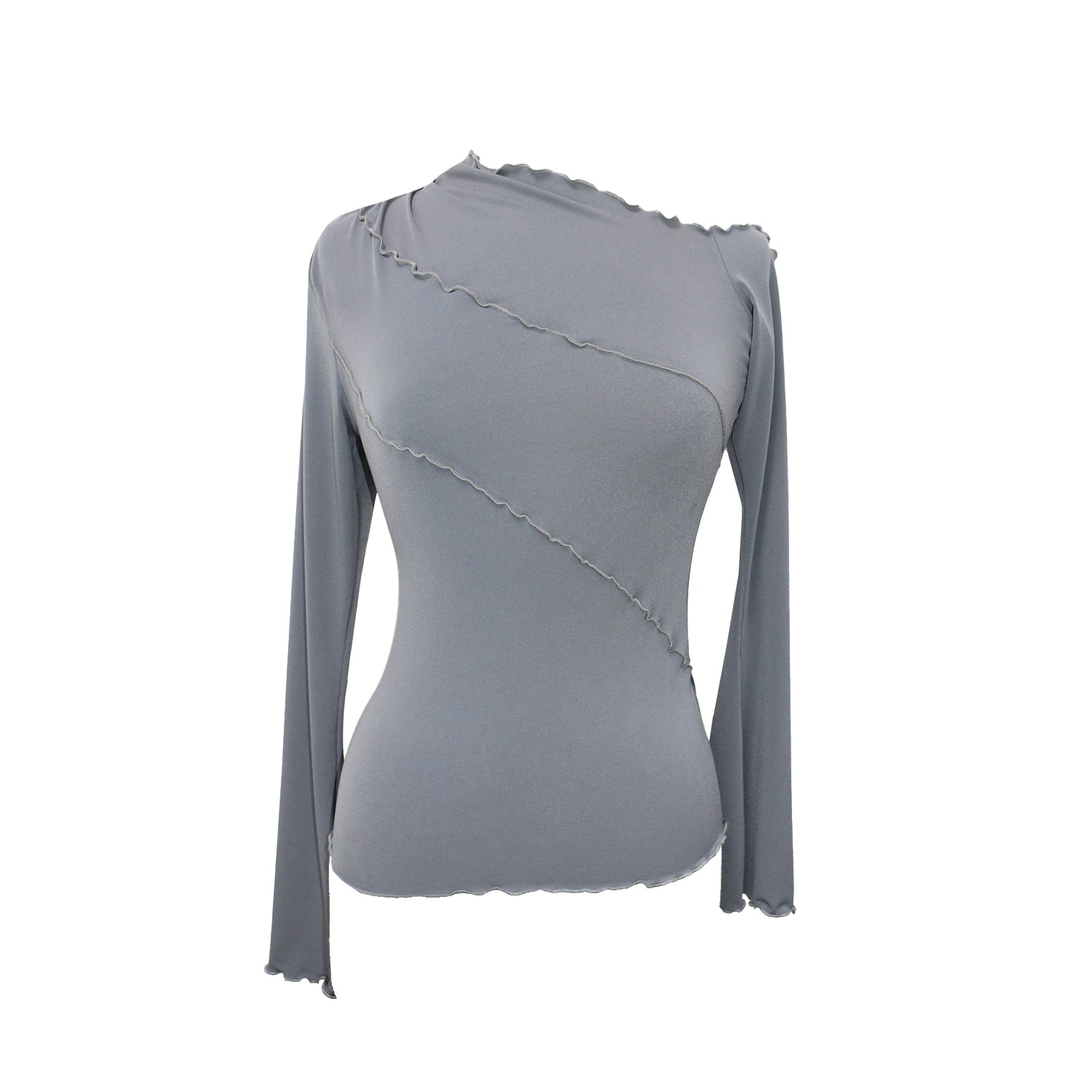 OATS - Long Sleeve Pop Top - Charcoal