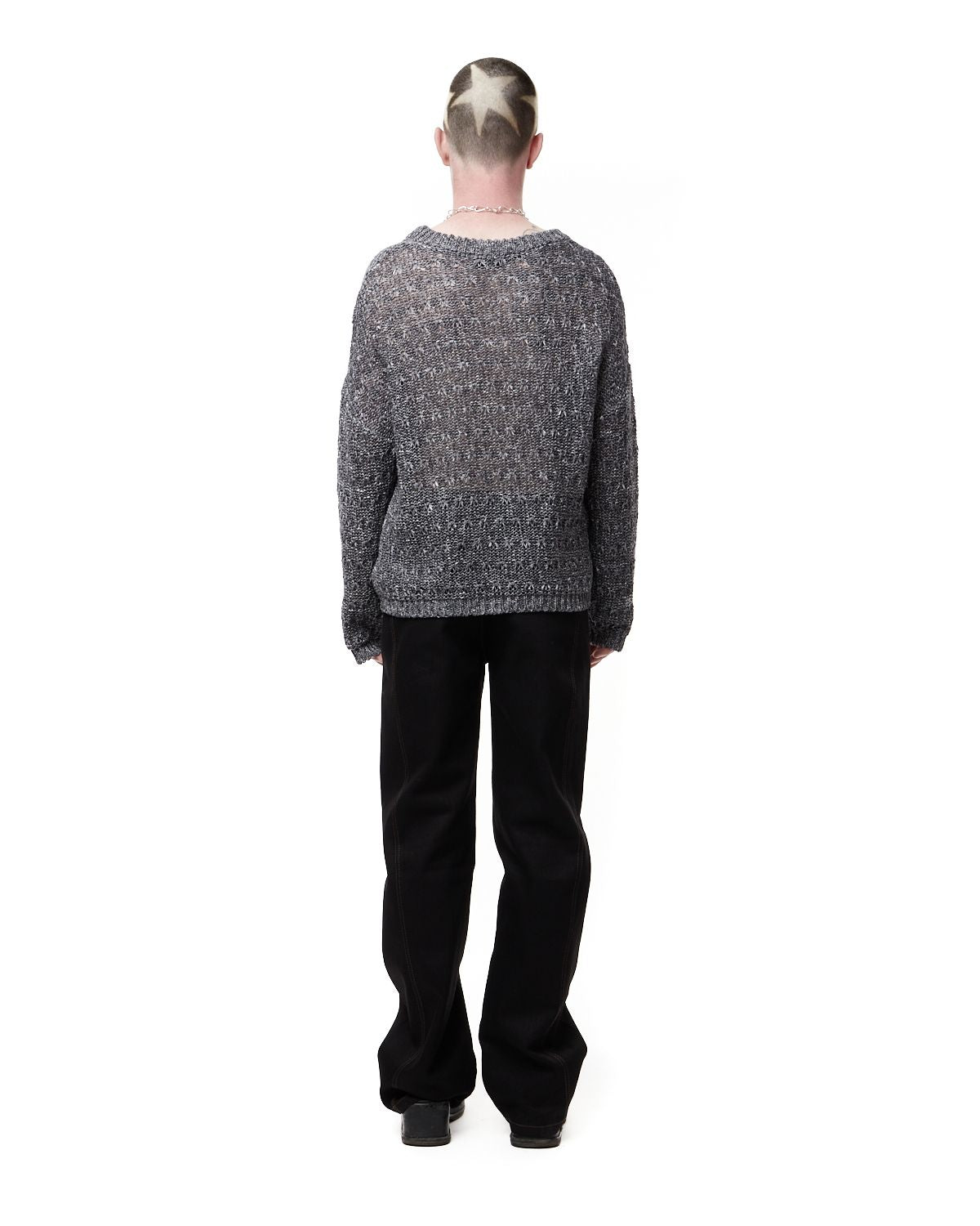 SERAPIS - Knit Sweater Oil Spill Grey