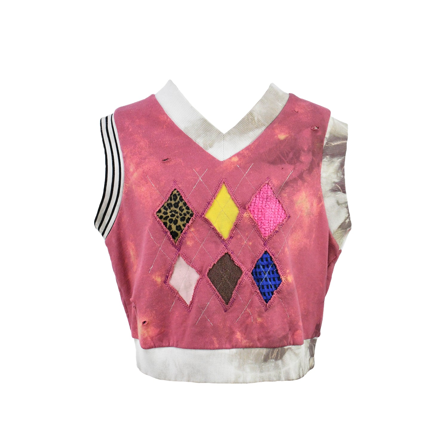 Pocket Money - Argyle Vest - Pink