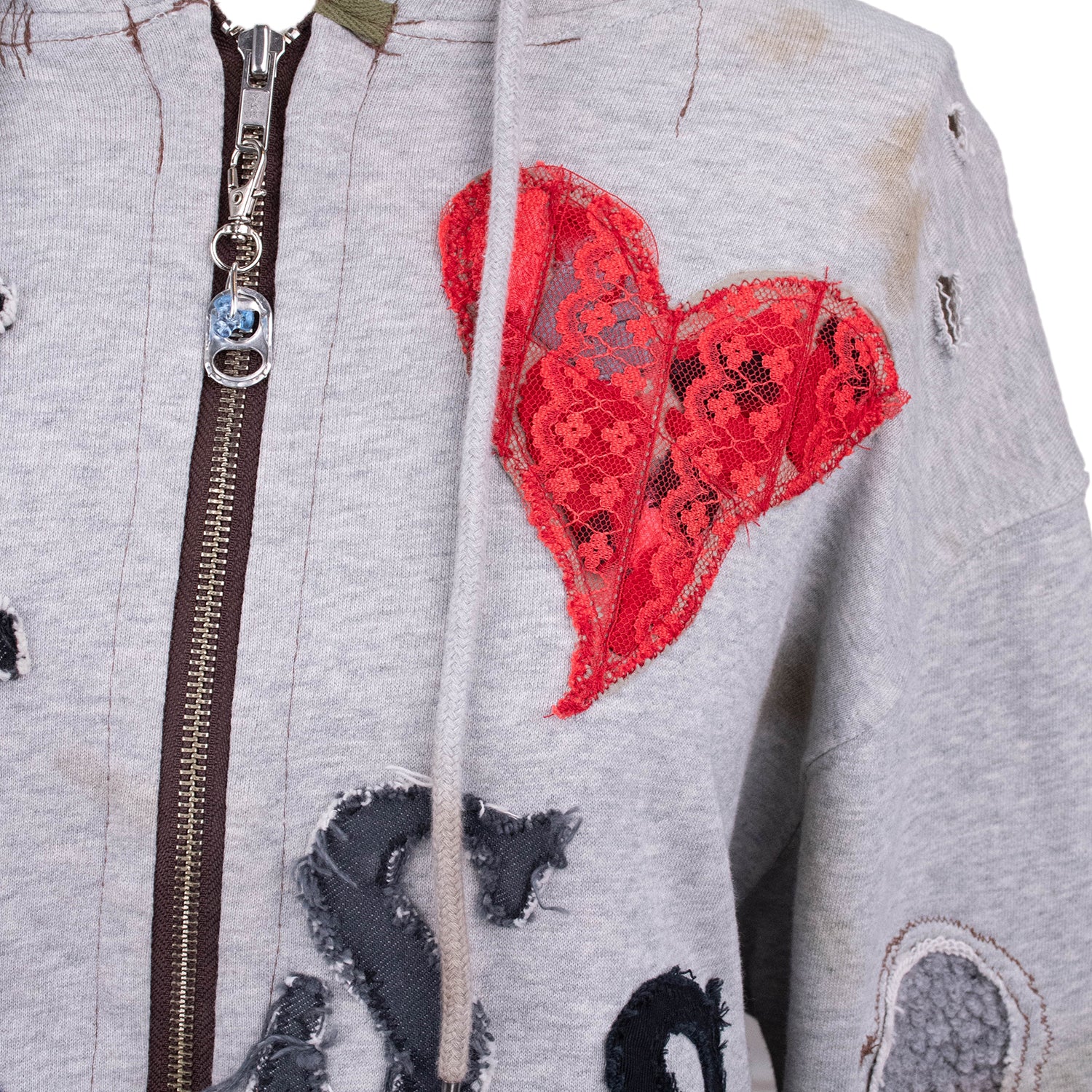 Pocket Money - I <3 Passé Hoodie - Light Grey