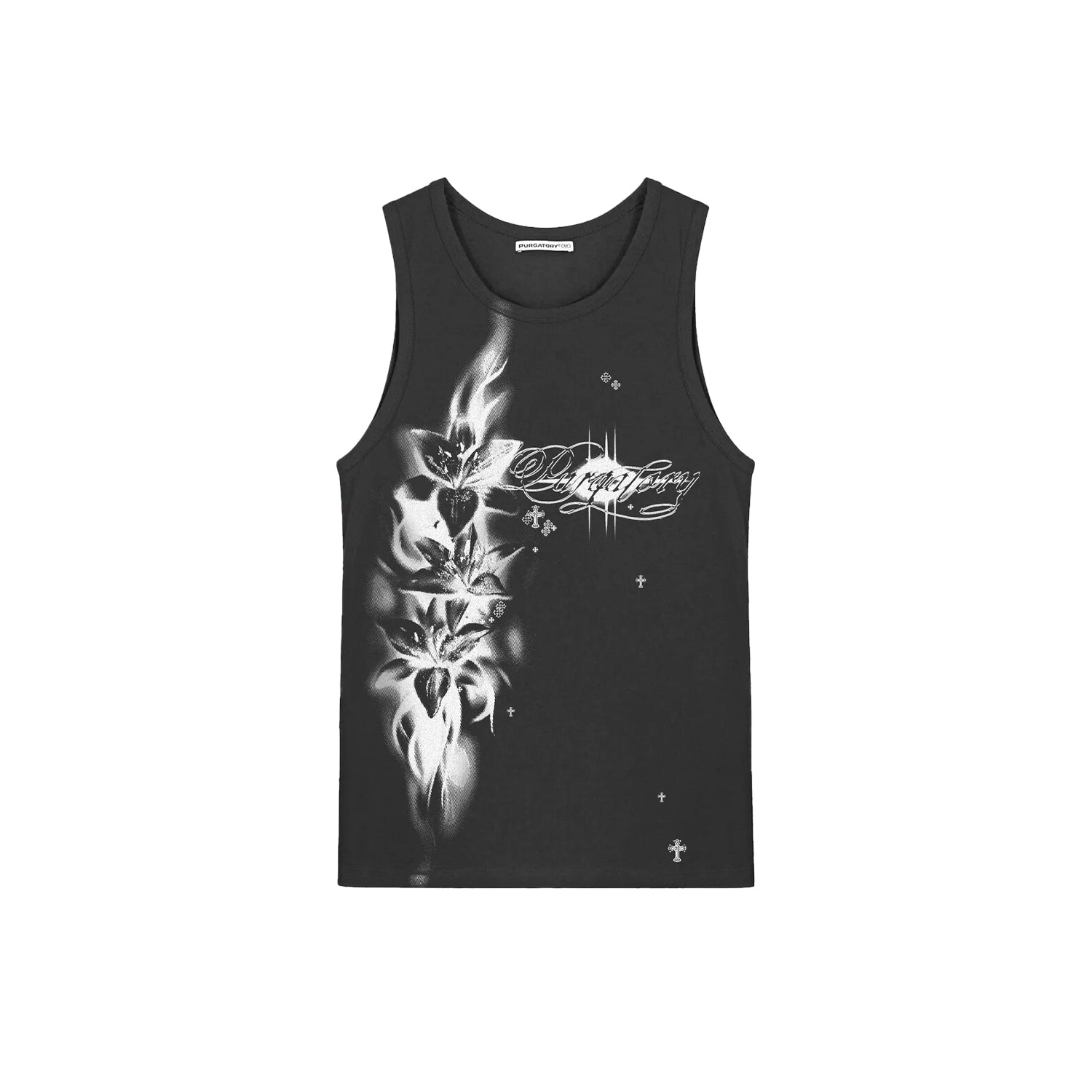 Purgatory - Printed Tank Maxi - Black