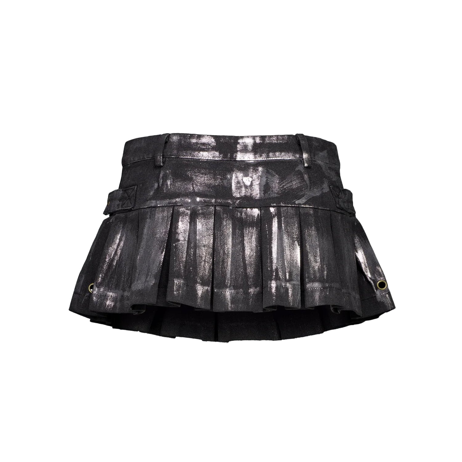 Purgatory - Waxed Denim Mini Skirt