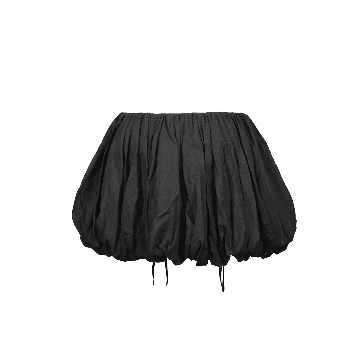 Rough Poppy - Bubble Skirt - Black