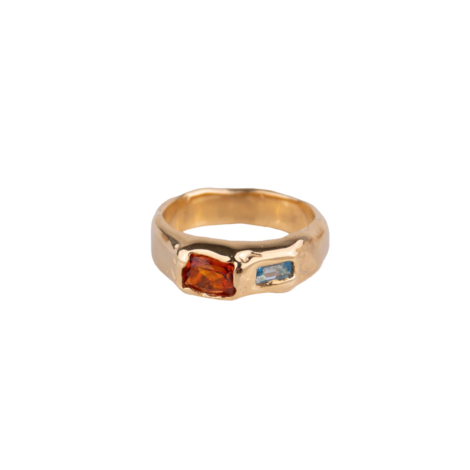 Sade Blake - 003 Gold Vermeil Ring with Citrine and Topaz