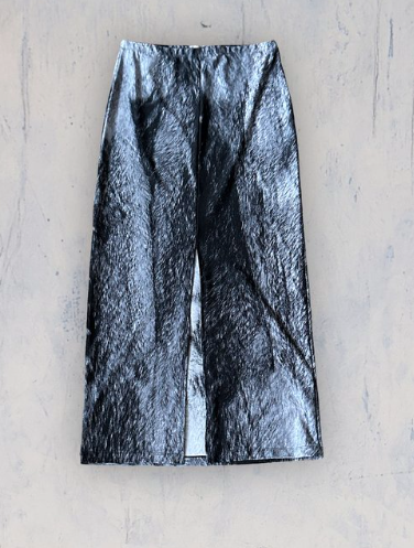Alix Higgins - Fur Skirt Grey
