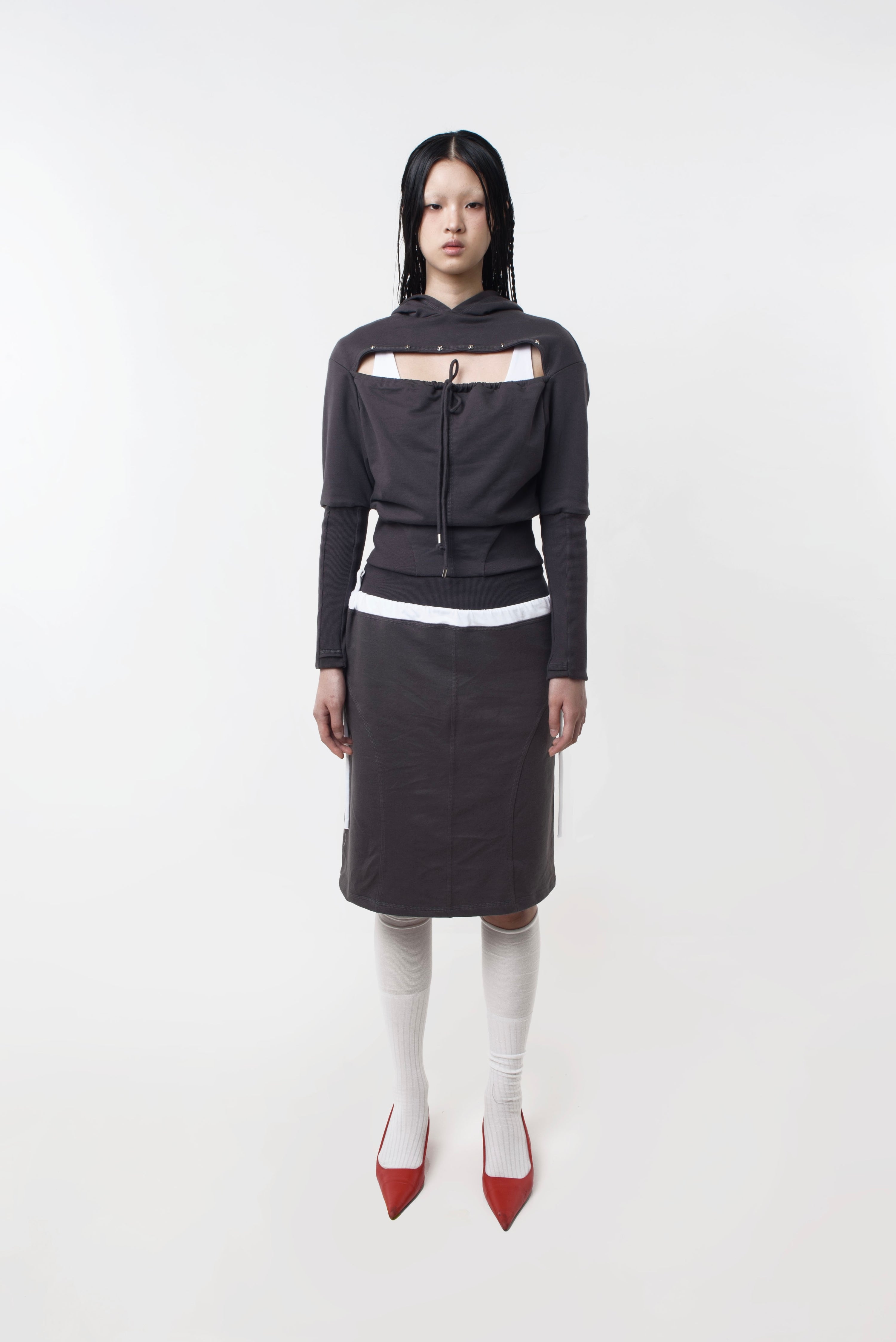 TOILÈ STUDIOS - Slash Hoodie - Charcoal
