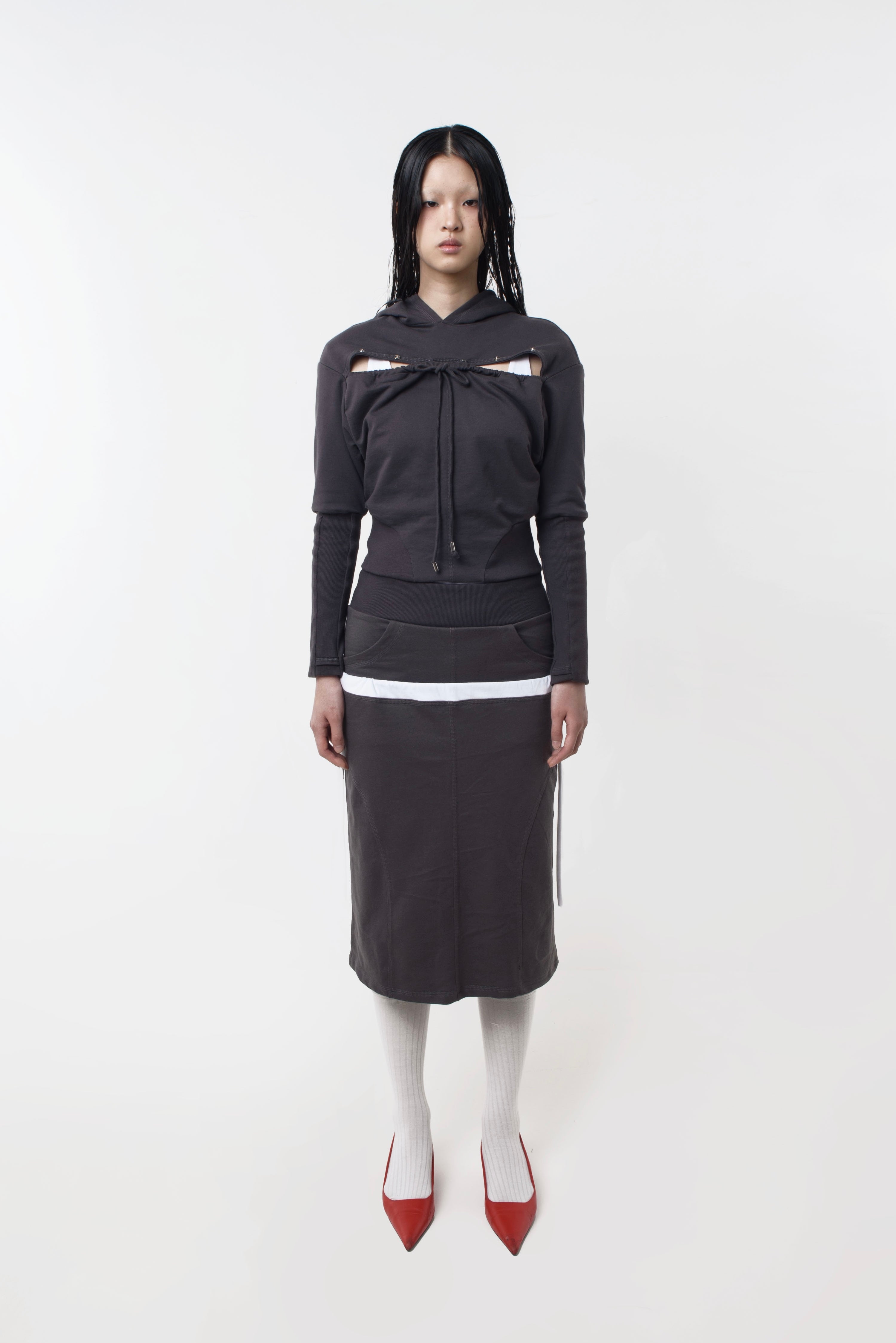 TOILÈ STUDIOS - Slash Hoodie - Charcoal