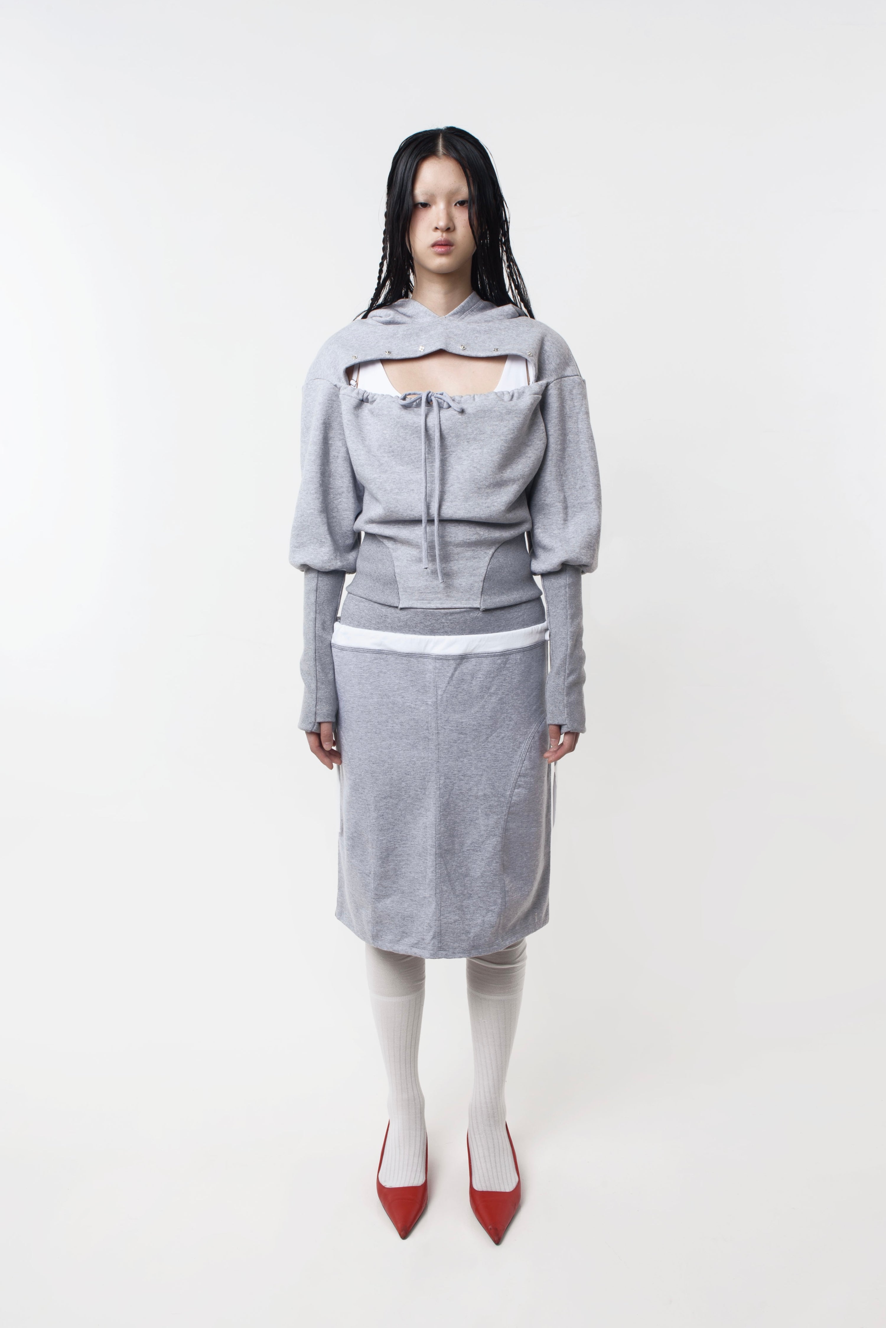 TOILÈ STUDIOS - Slash Hoodie - Grey