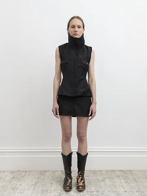 Kahe - Tailored Mini Skirt Black