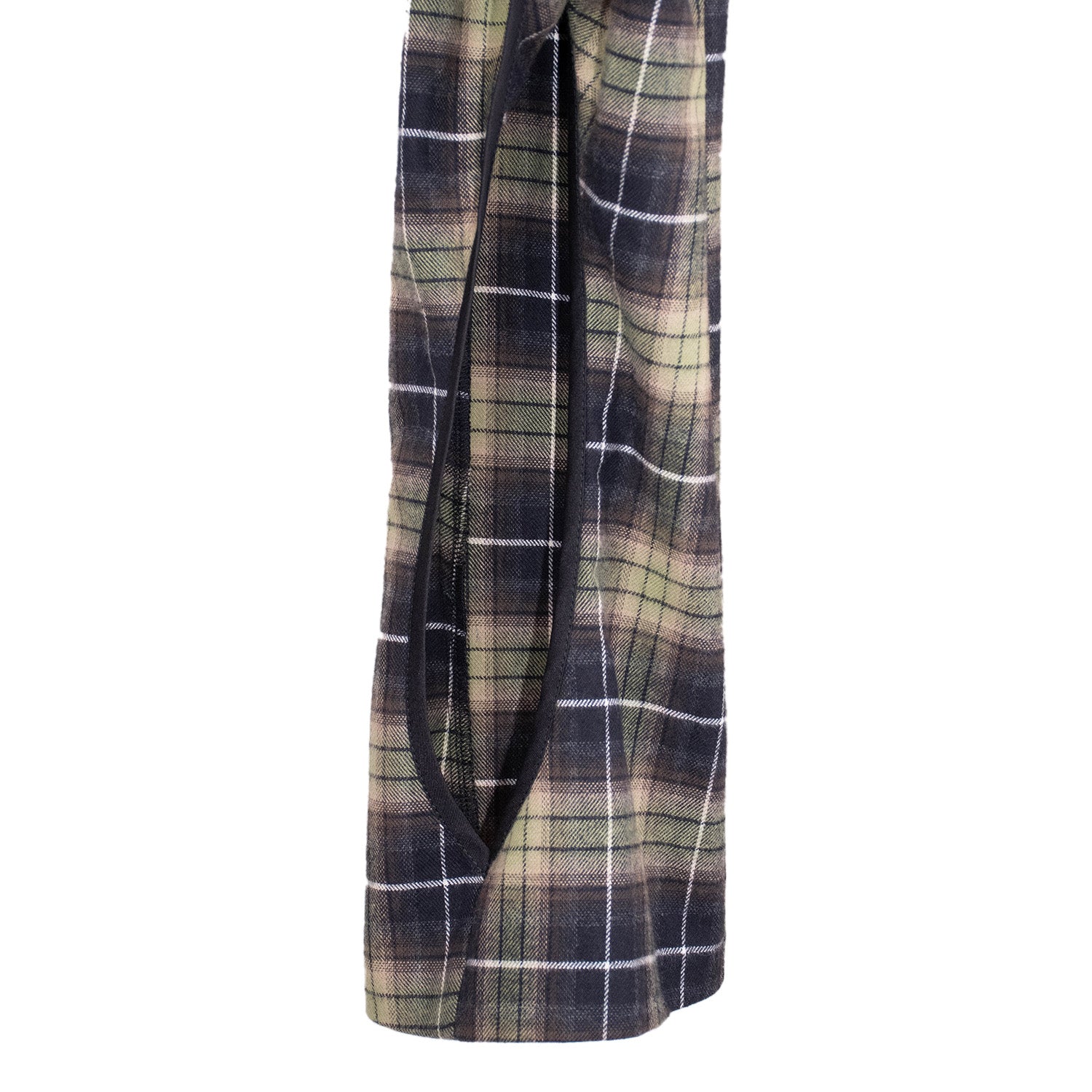 Urte Kat - Twist Sleeve Cotton Jacket - Tartan