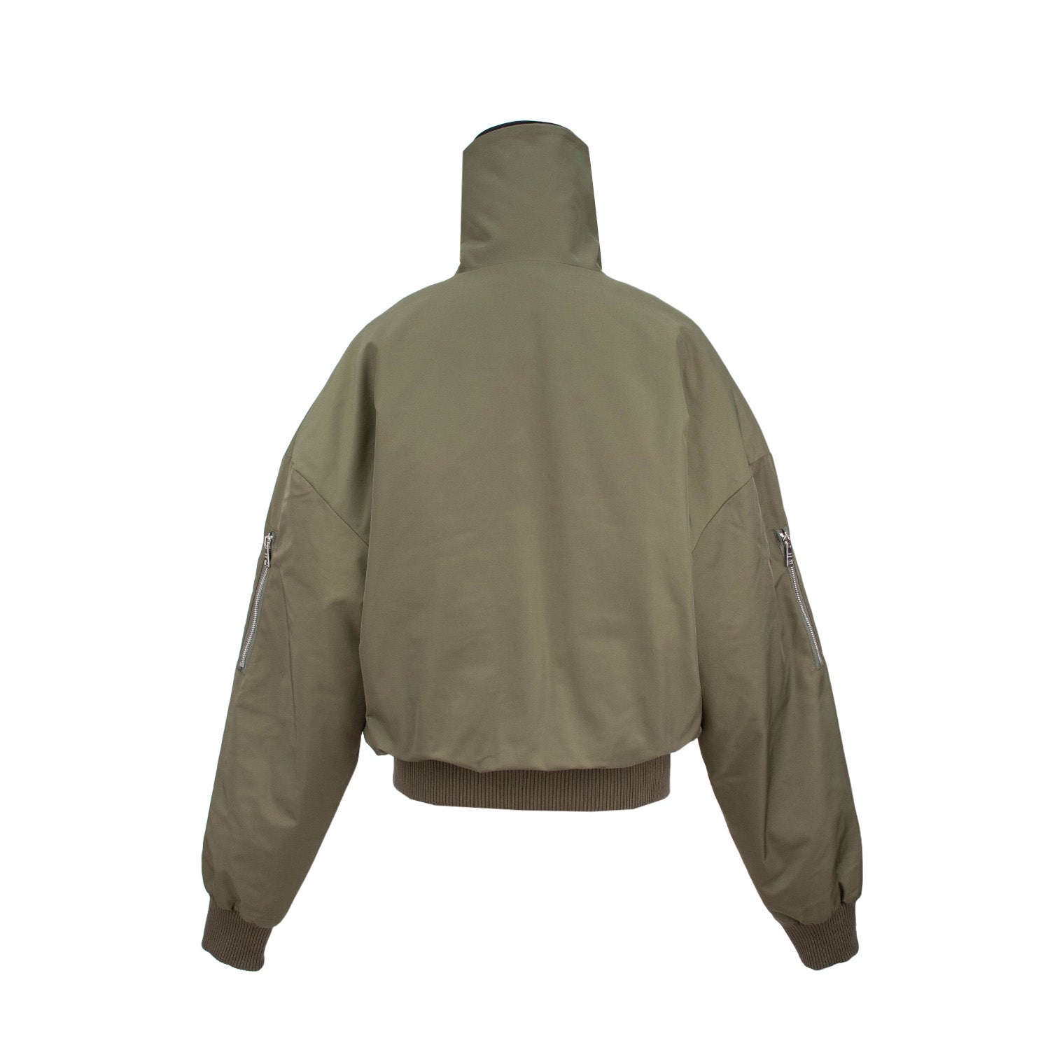 Wynn Hamlyn - Double Layer Quilted Bomber Jacket - Khaki