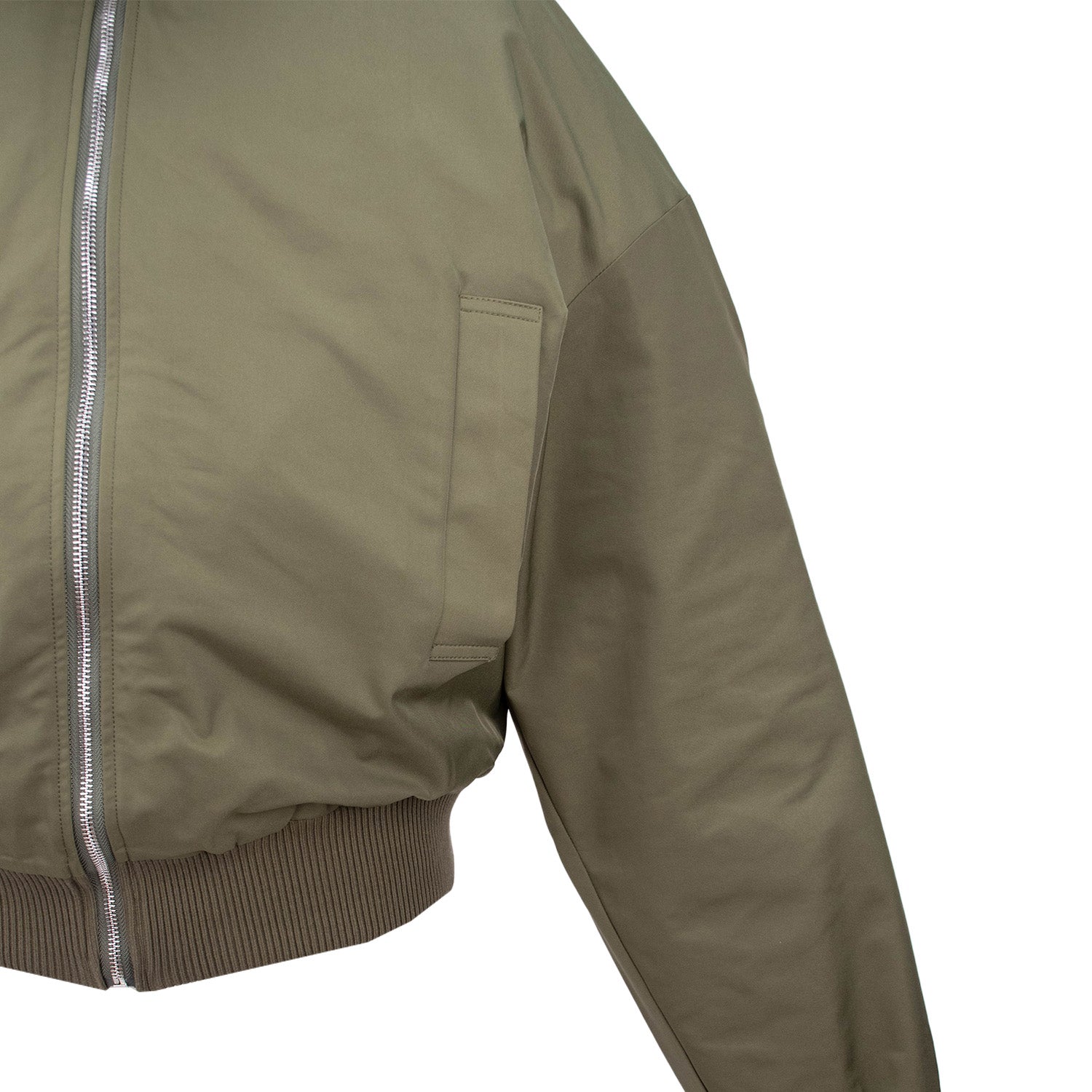 Wynn Hamlyn - Double Layer Quilted Bomber Jacket - Khaki