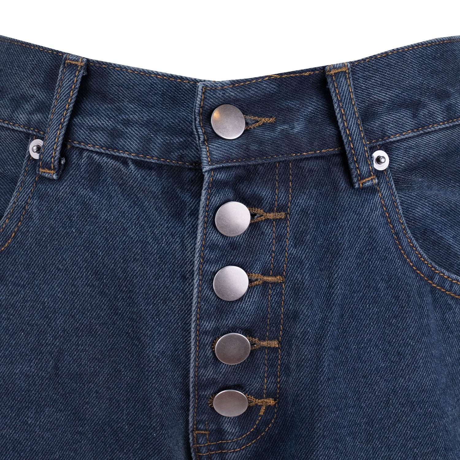 Wynn Hamlyn - Button Fly Classic Jeans - Dark Wash Indigo