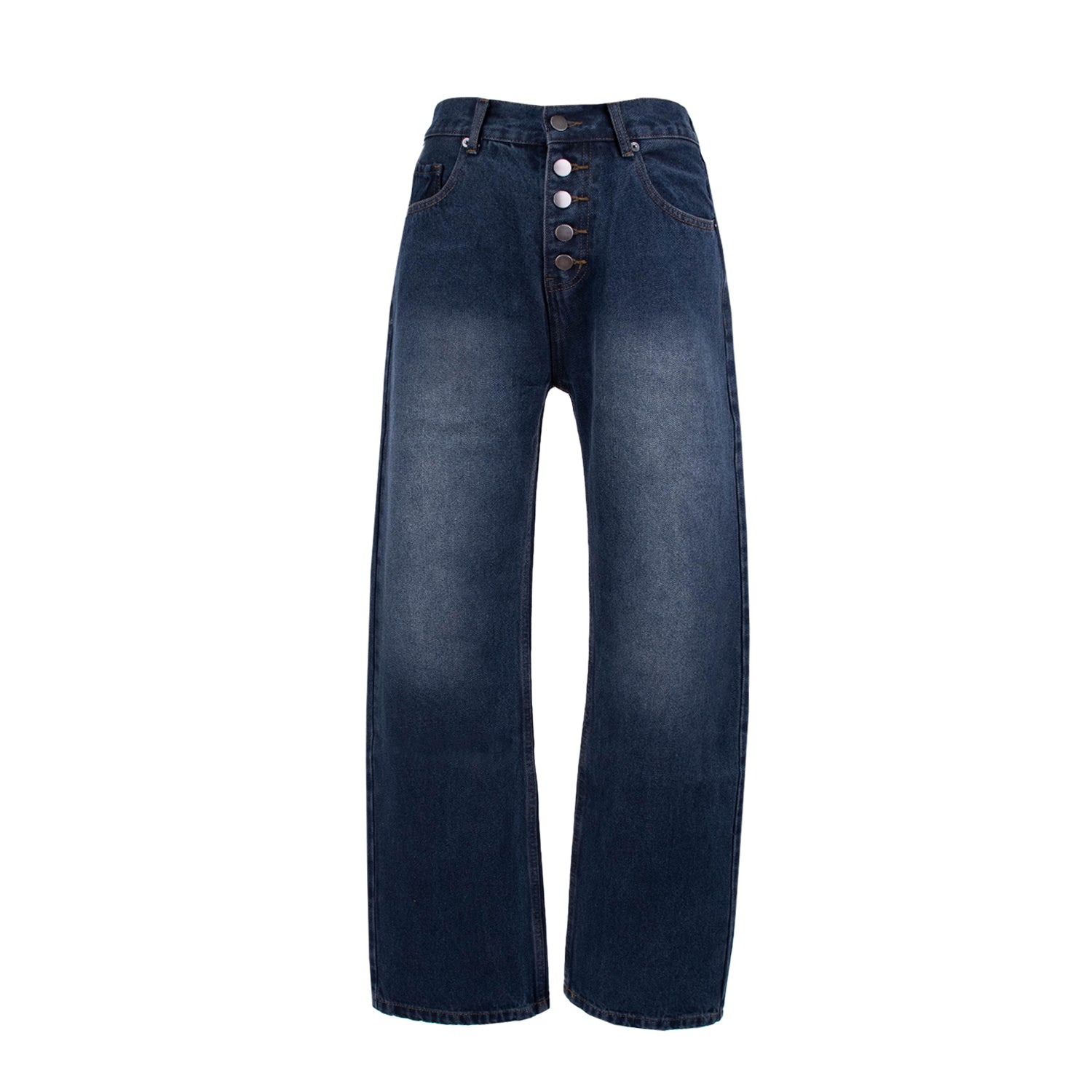 Wynn Hamlyn - Button Fly Classic Jeans - Dark Wash Indigo