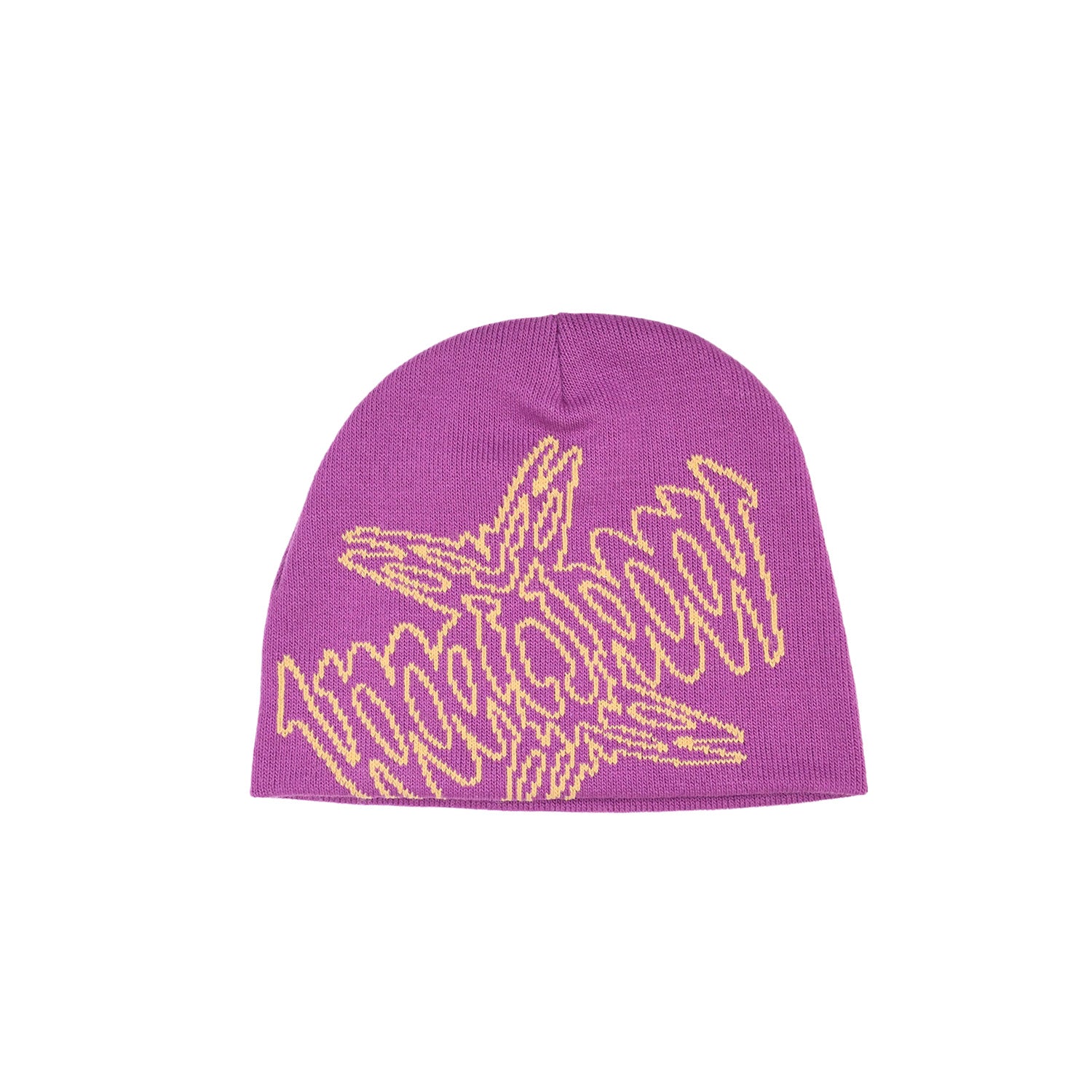 WOAT - Symmetry & Reflection Beanie - Purple/Beige