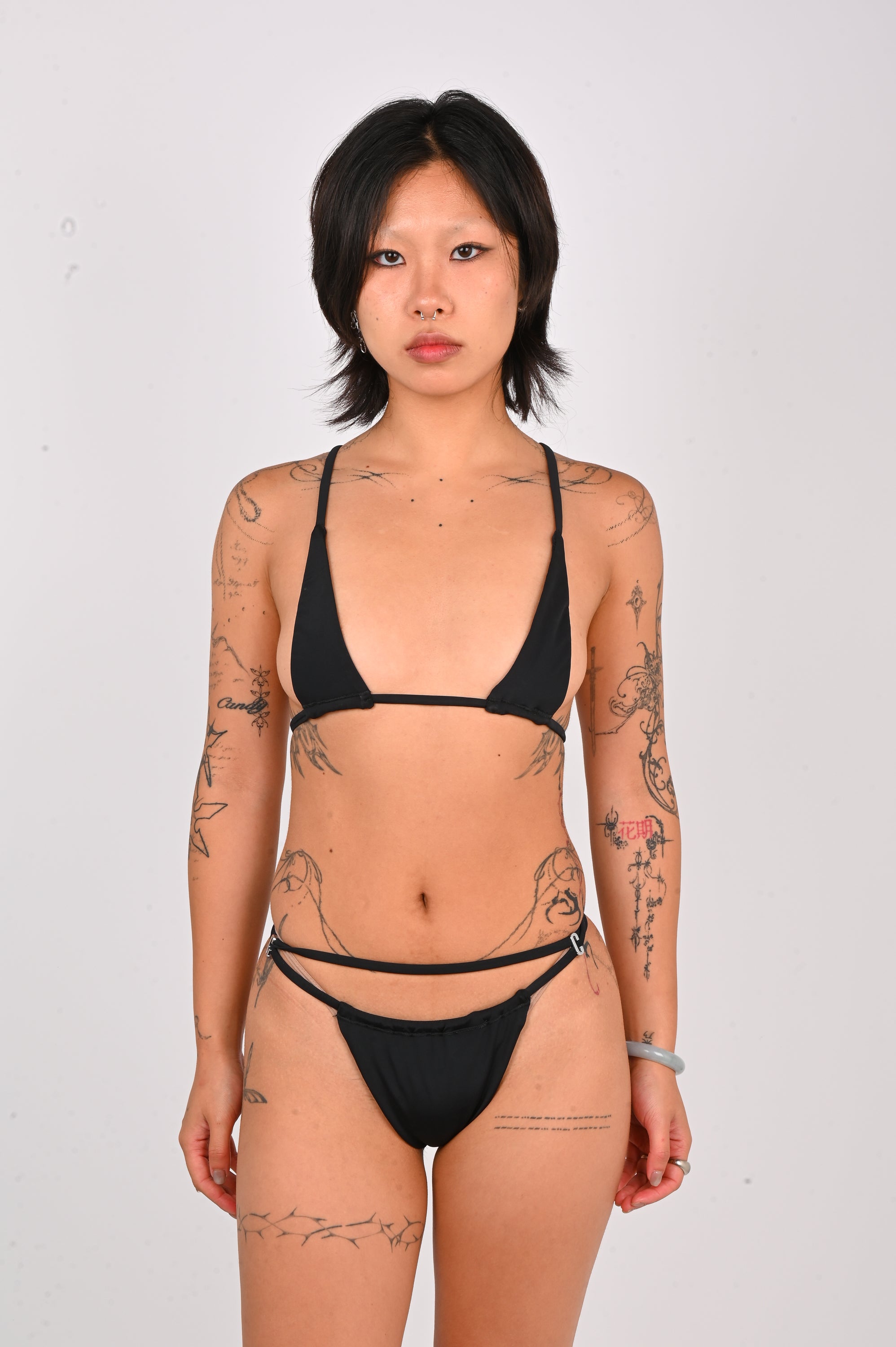 Club Venus - Hardware Micro Bikini - Black