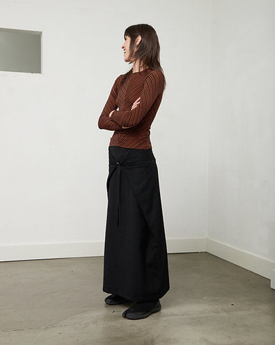 KAHE - The Tie Me Down Skirt - Black