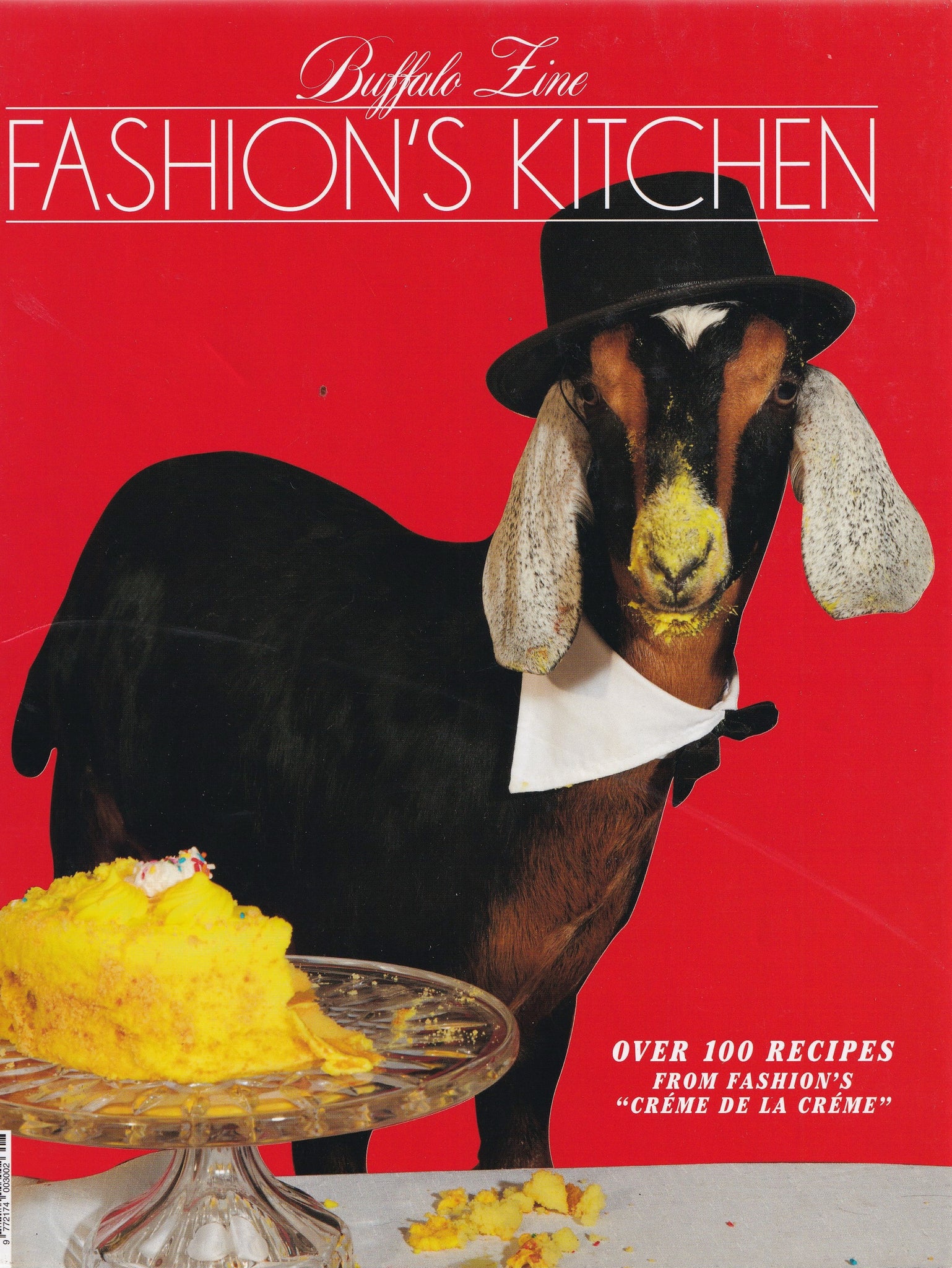 Photo of cookbook called 'Fashion's Kitchen' by Buffalo Zines. Sold in Melbourne boutique called Error404store.