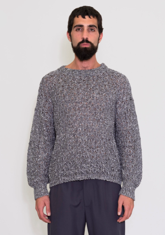 SERAPIS - Knit Sweater Oil Spill Grey